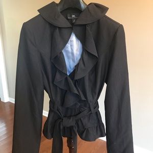 Ruffled peplum jacket